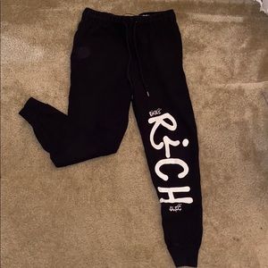 Forever 21 black “Richie rich” sweatpants/joggers